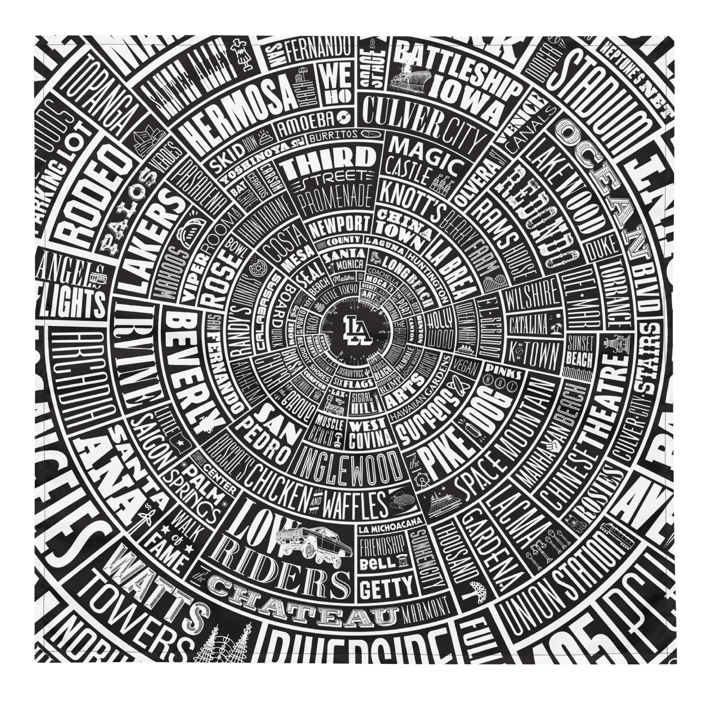 LA TypeWheel Bandana