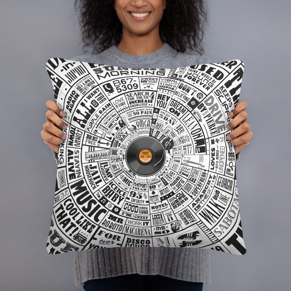 Music Type Wheel - Pillow