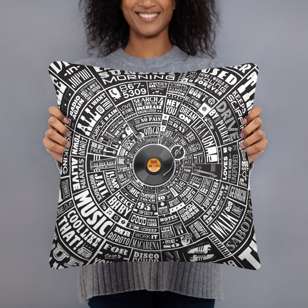 Music Type Wheel - Pillow