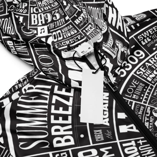 Music TypeWheel Windbreaker
