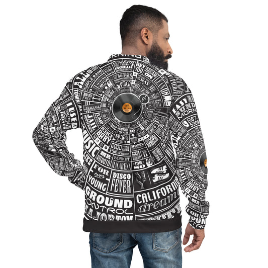 Music Type Wheel Jacket - black