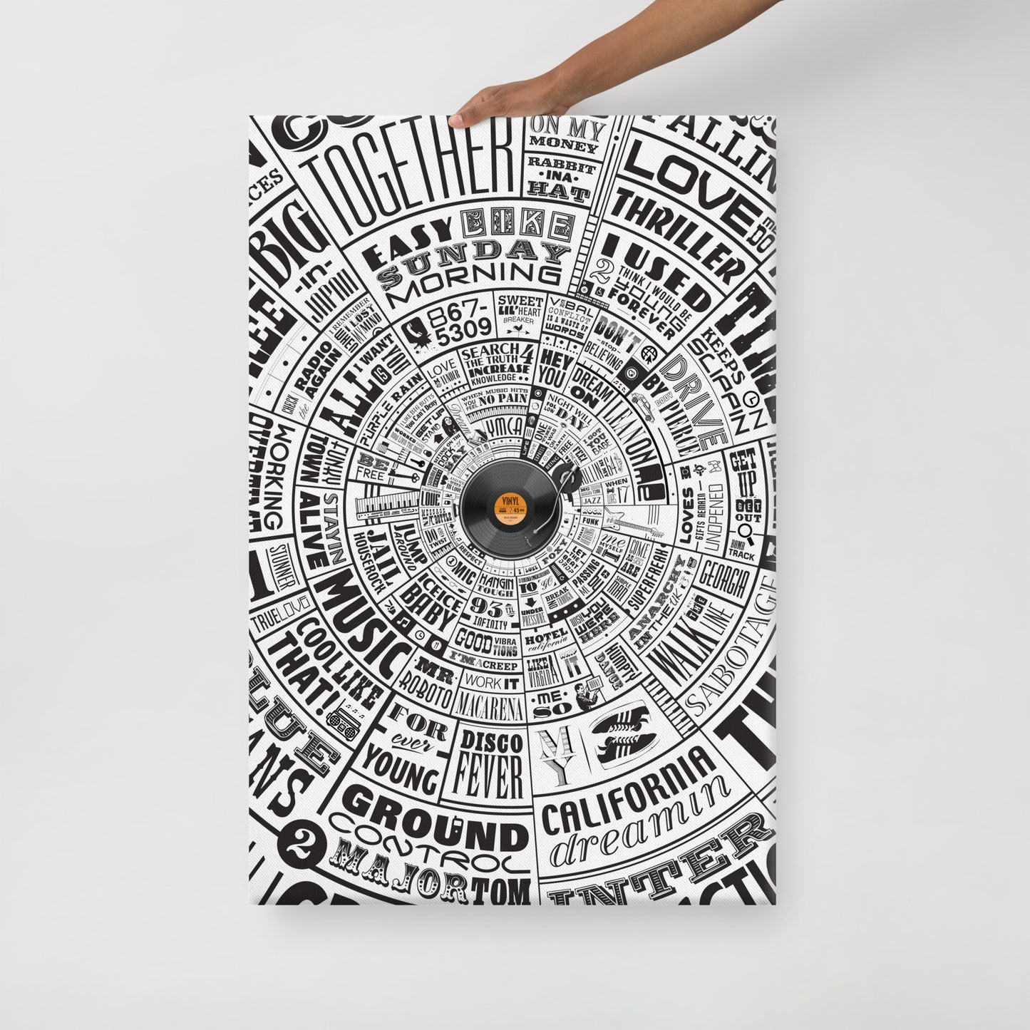 Music Type Wheel - Canvas