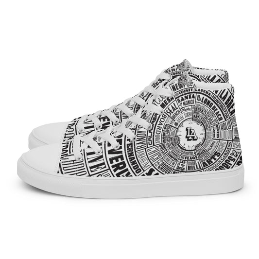 Men’s Los Angeles Type Wheel — high top canvas shoes
