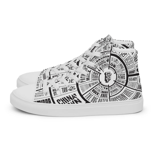 Men’s San Francisco high top canvas shoes