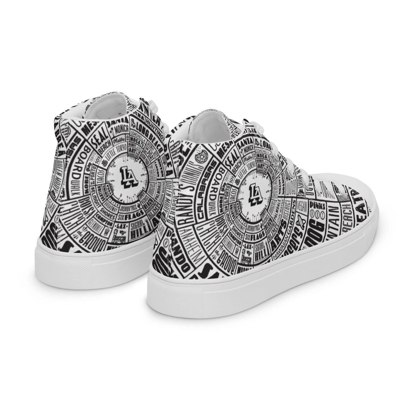 Men’s Los Angeles Type Wheel — high top canvas shoes