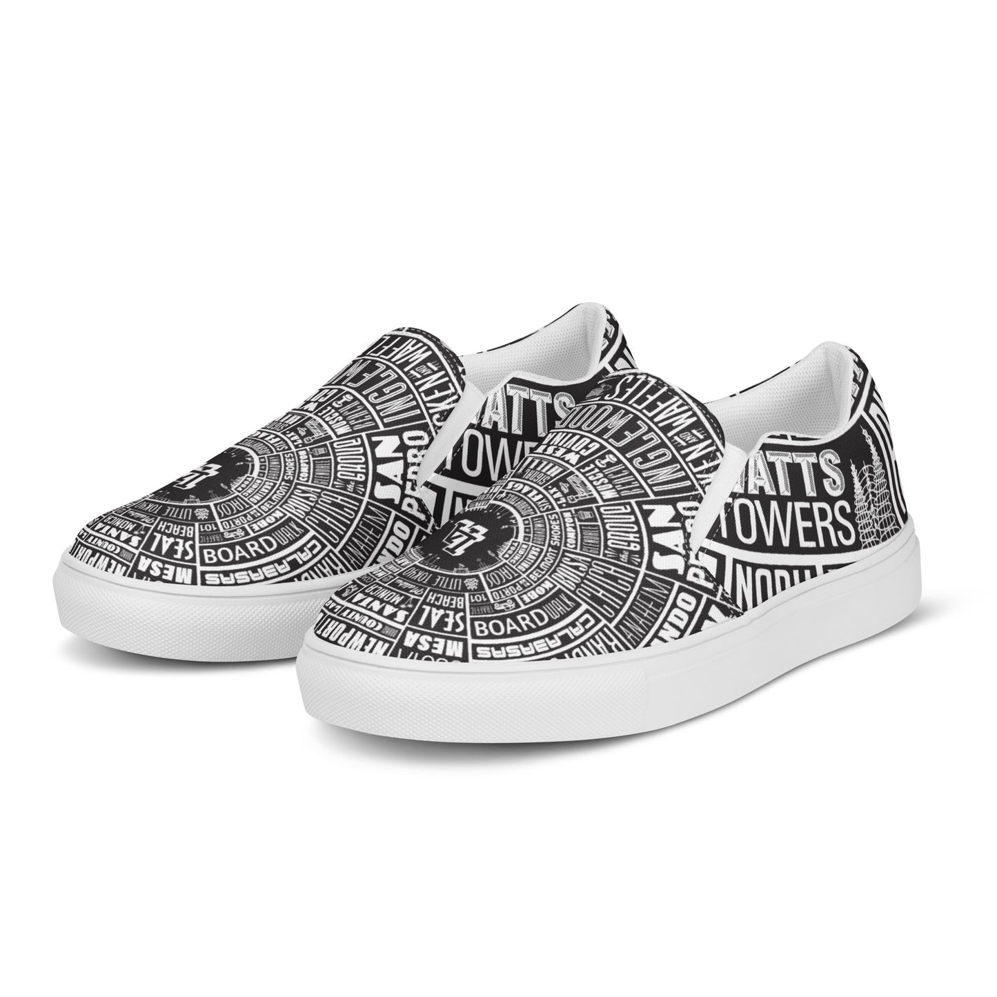 Men’s Los Angeles Type Wheel - slip ons - Black