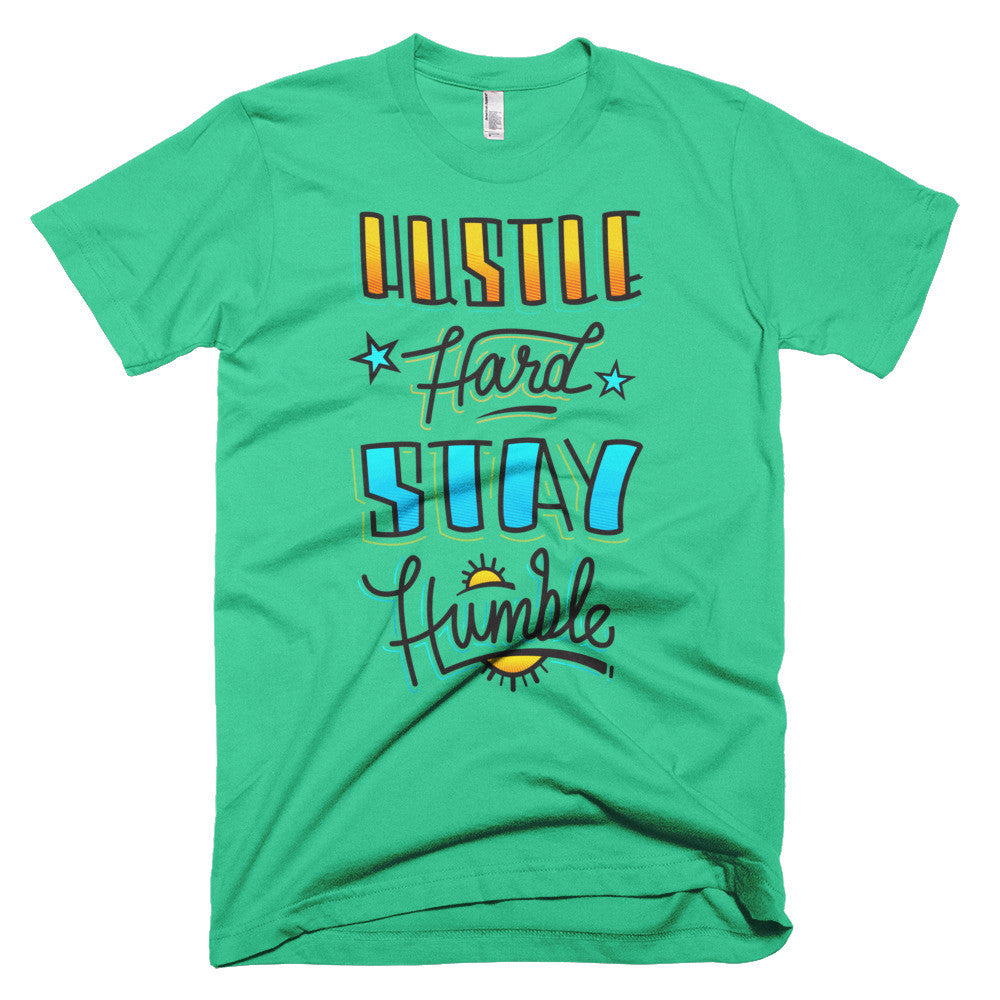 Men's t-shirt -- Hustle Hard Stay Humble