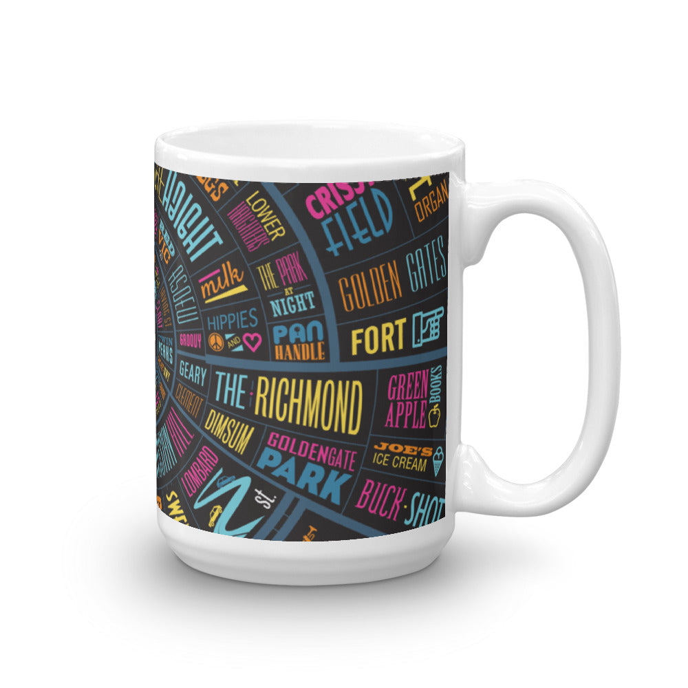 San Francisco Type Wheel Mug