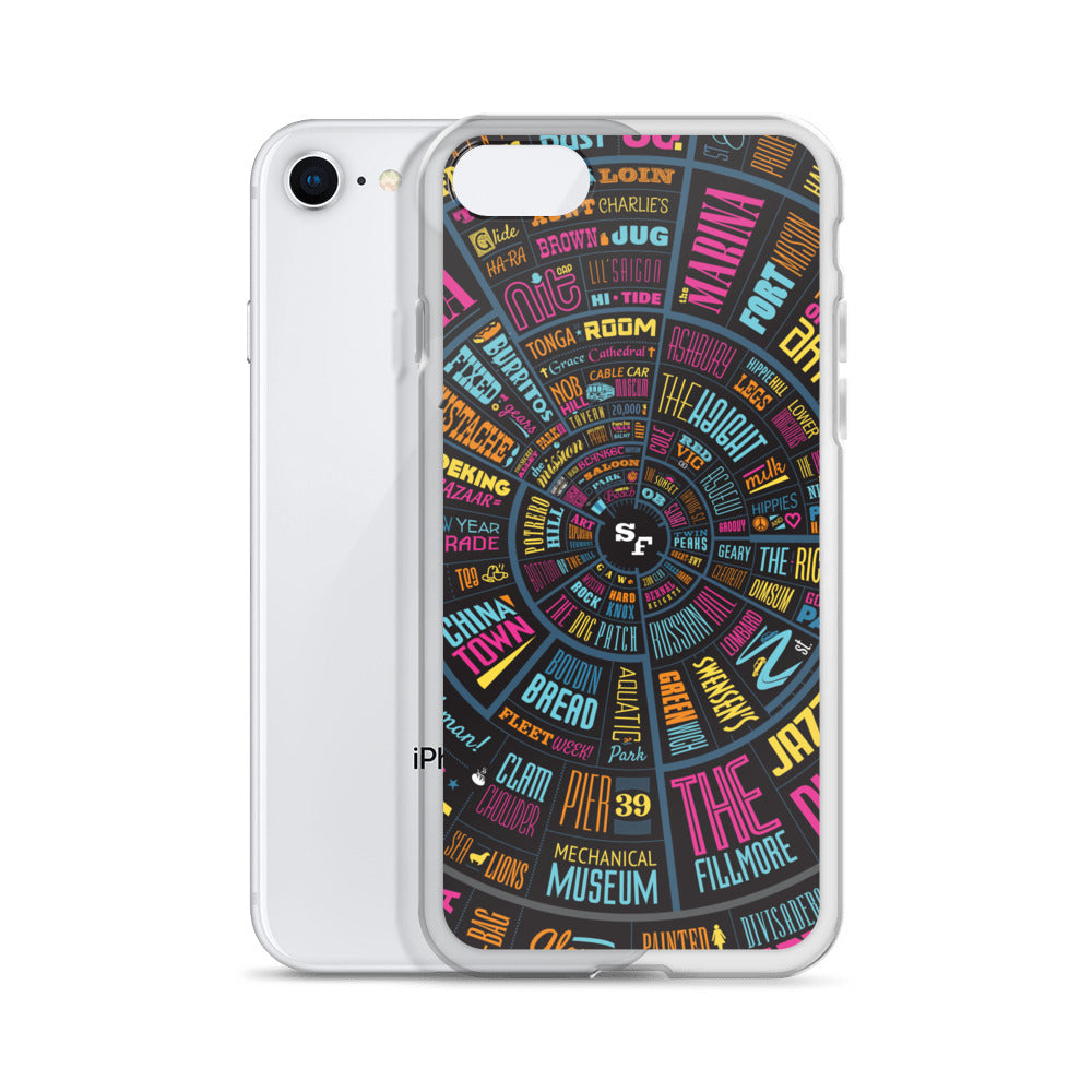 San Francisco Type Wheel - iPhone Case