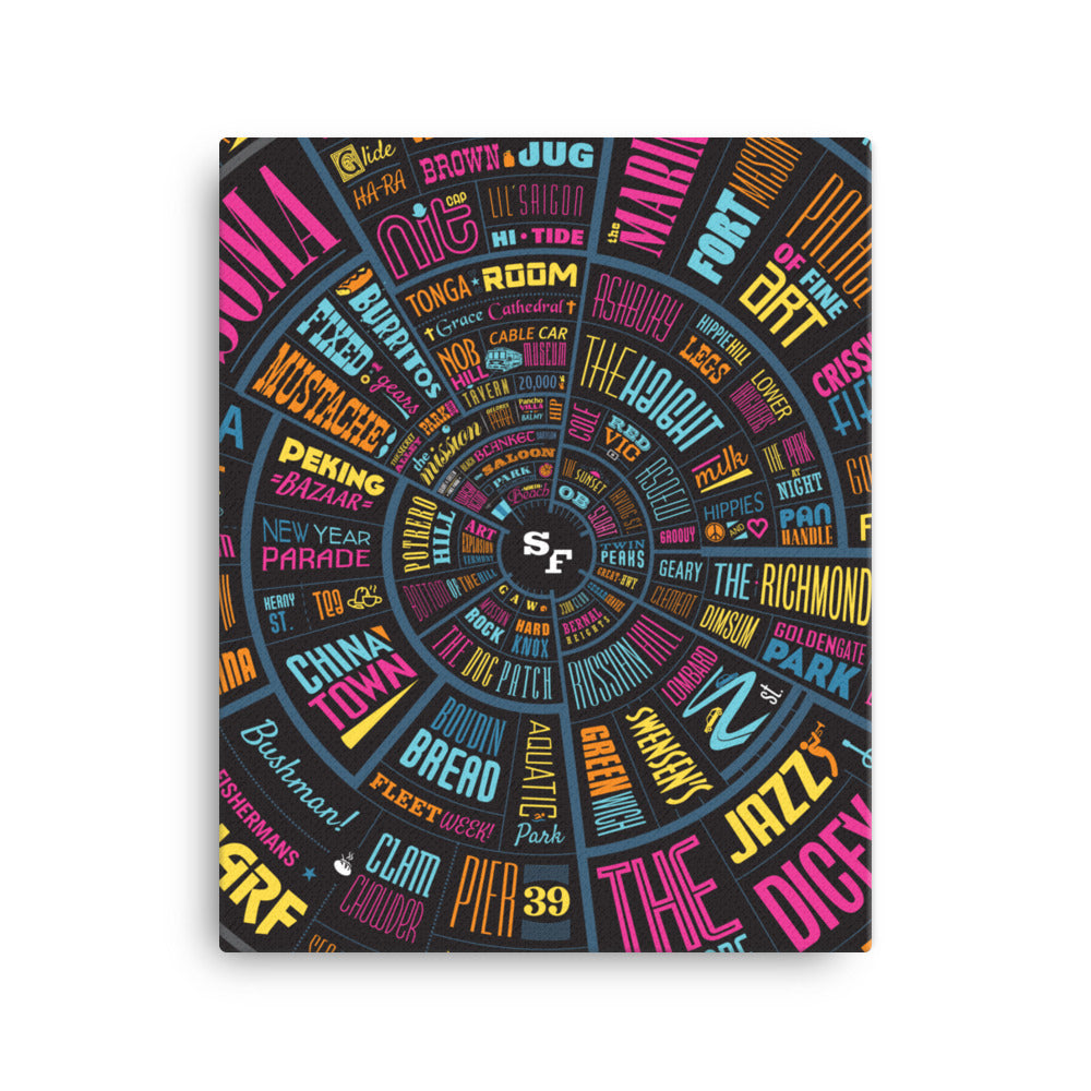 San Francisco Type wheel Canvas