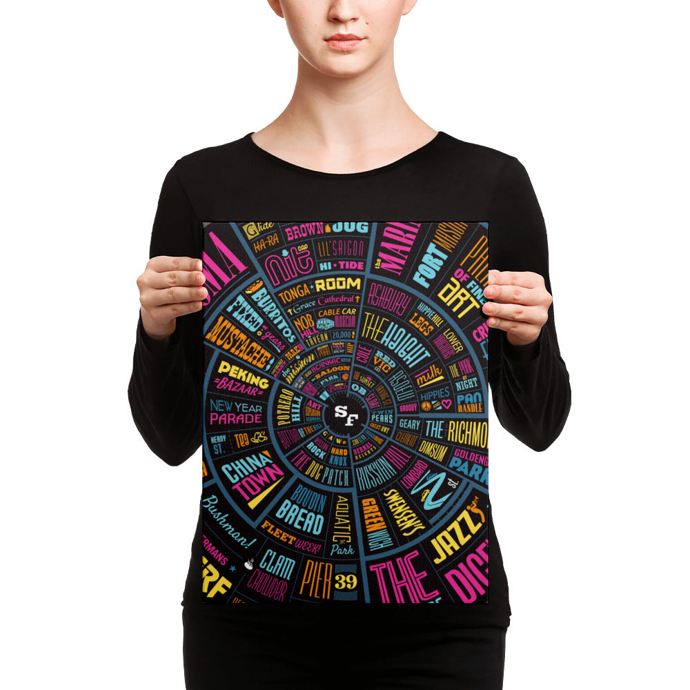 San Francisco Type wheel Canvas