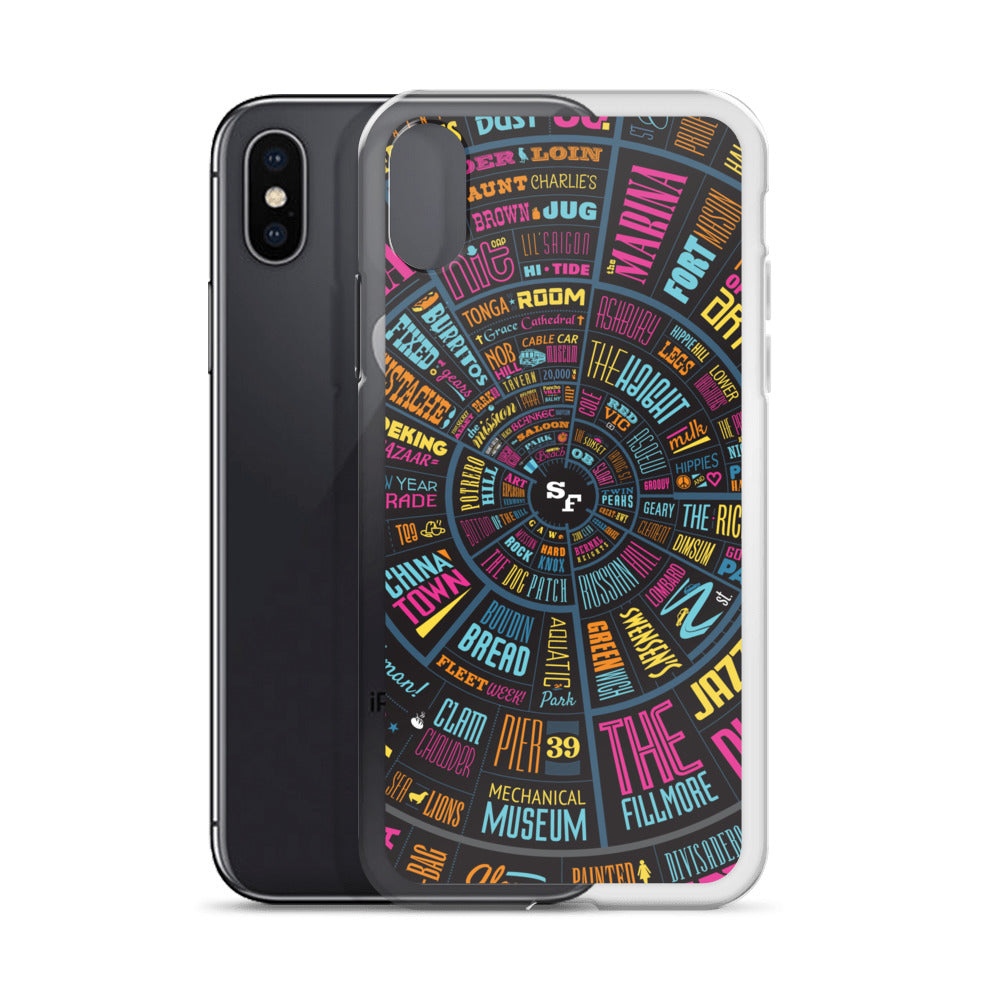 San Francisco Type Wheel - iPhone Case