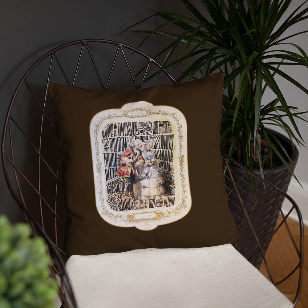 Wave poem - Basic Pillow designClassic art