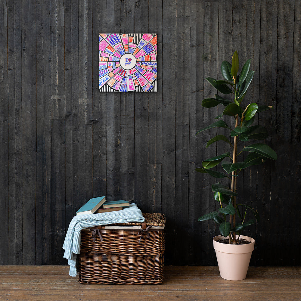 i love food - Canvas Print
