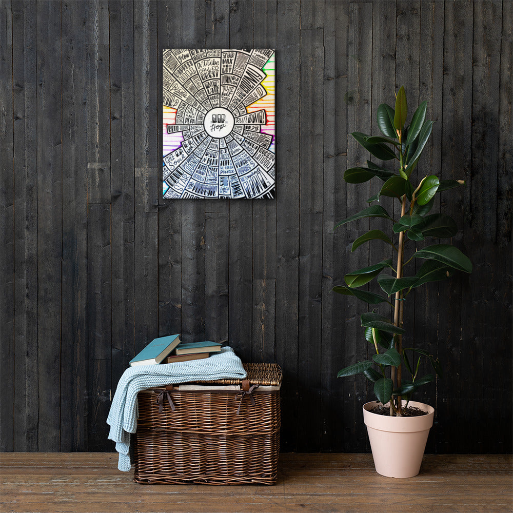 Hip-hop - type design - Canvas