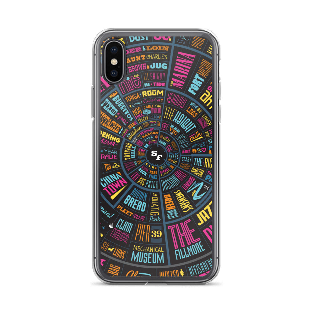 San Francisco Type Wheel - iPhone Case
