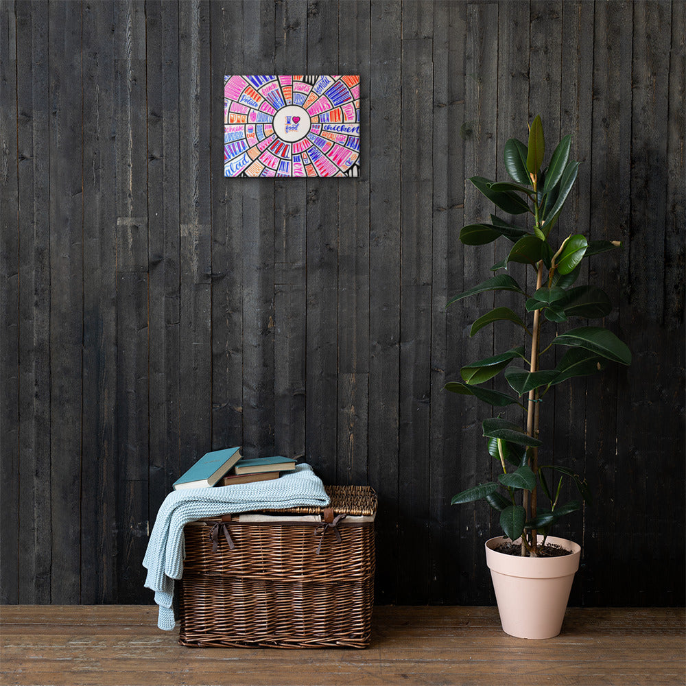 i love food - Canvas Print