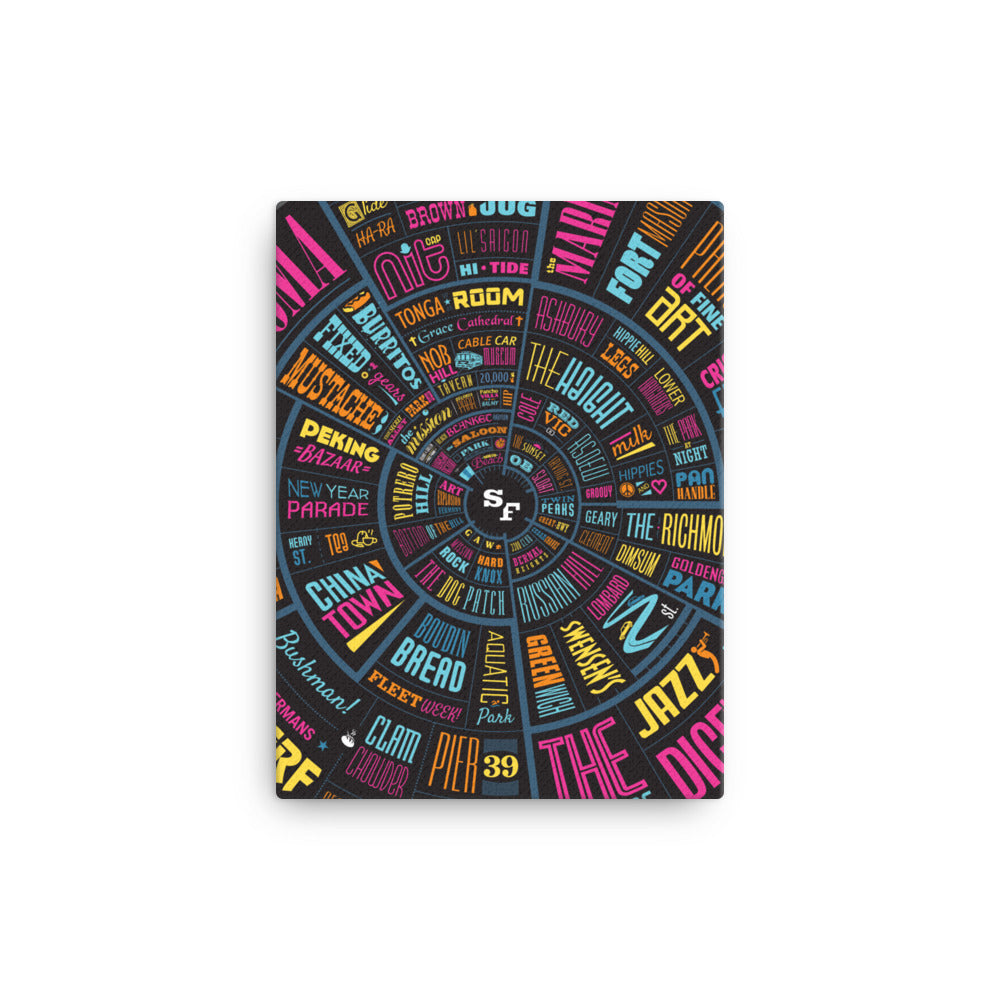 San Francisco Type wheel Canvas