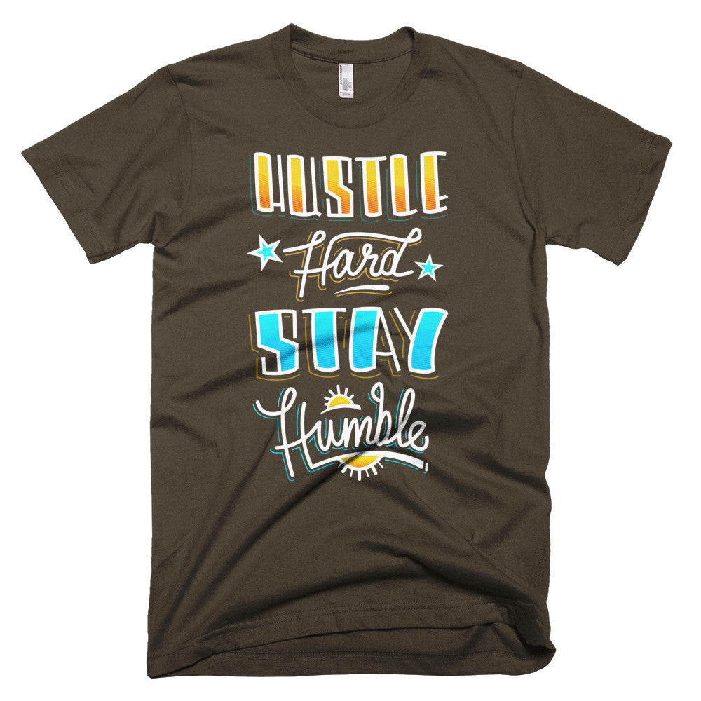 Men's t-shirt -- Hustle Hard Stay Humble