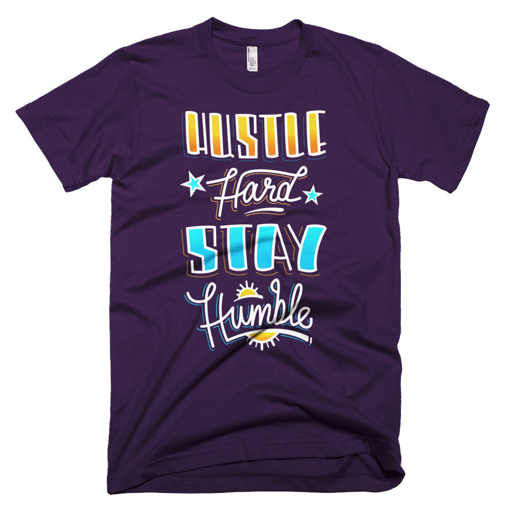 Men's t-shirt -- Hustle Hard Stay Humble
