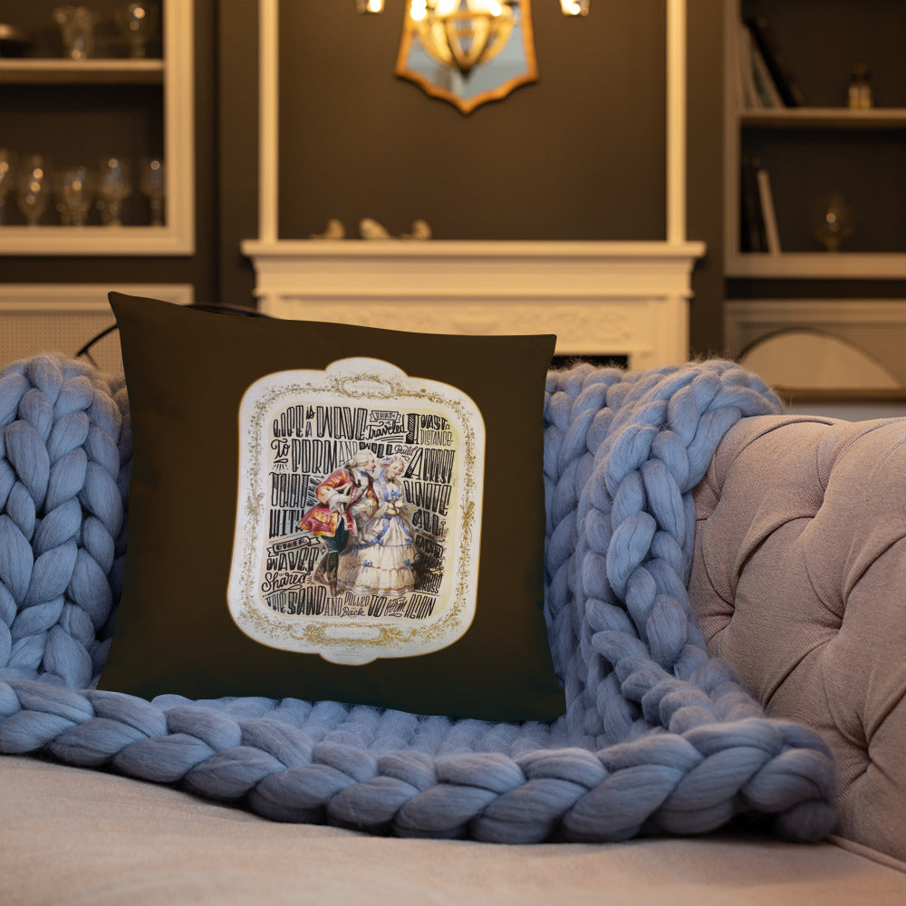 Wave poem - Basic Pillow designClassic art