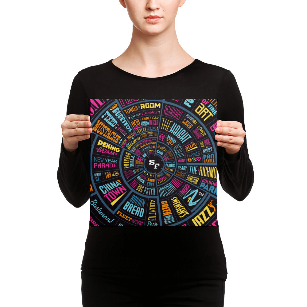 San Francisco Type wheel Canvas