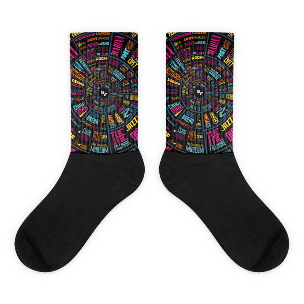 San Francisco Type Wheel - Socks