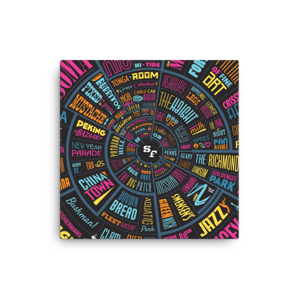 San Francisco Type wheel Canvas