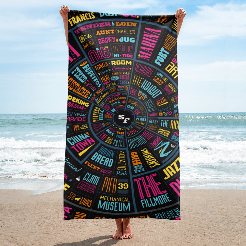 San Francisco Type Wheel - Towel