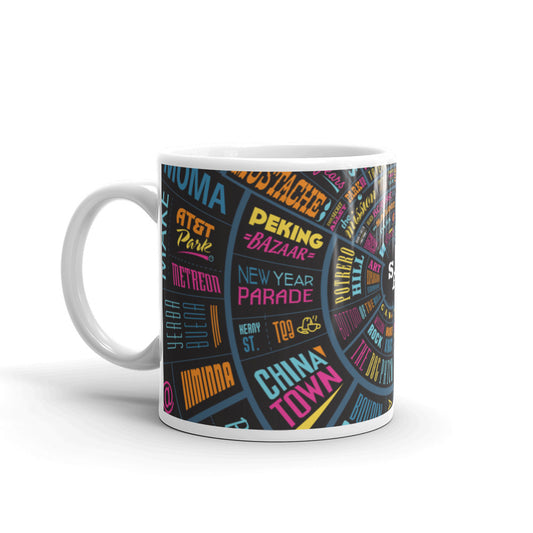 San Francisco Type Wheel Mug