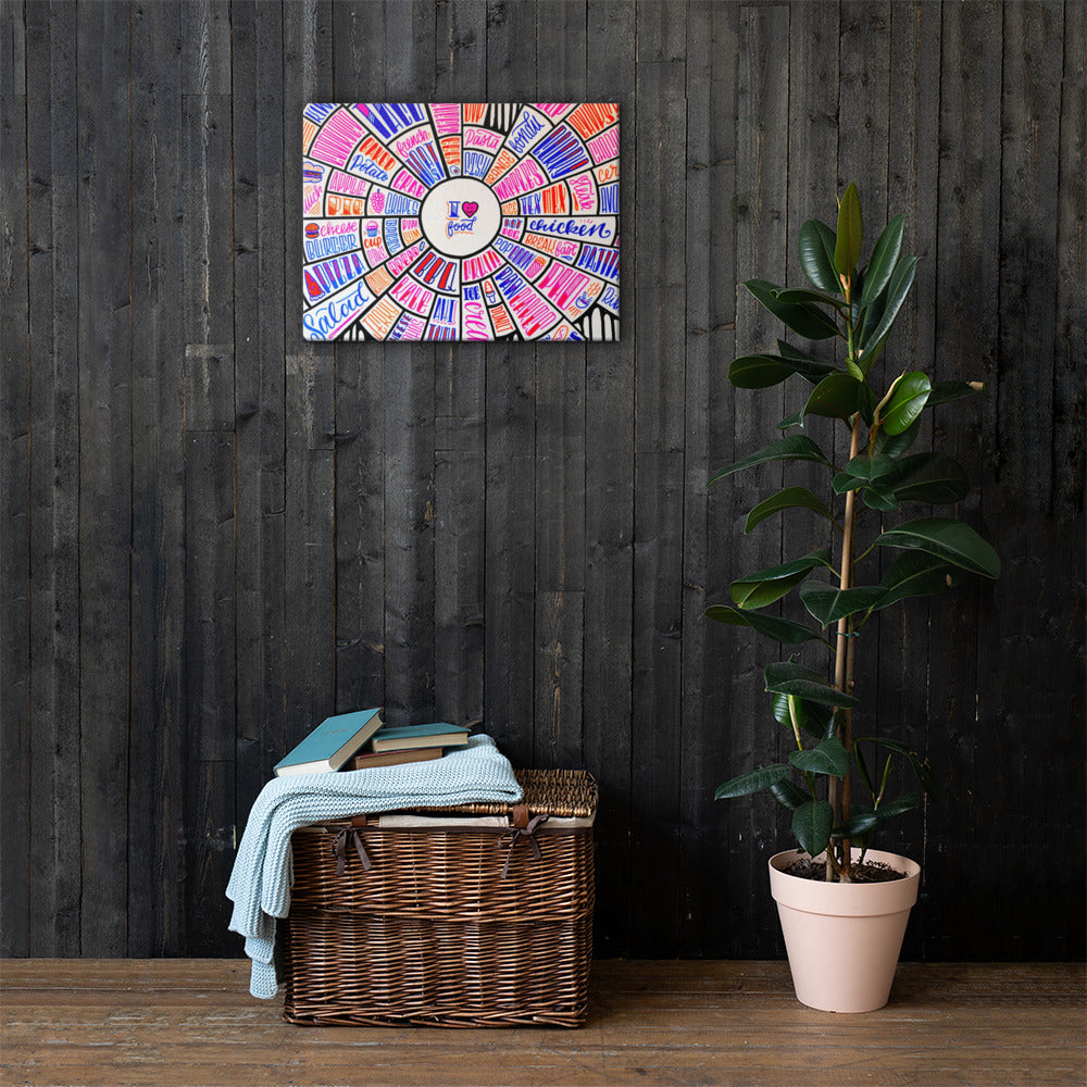 i love food - Canvas Print