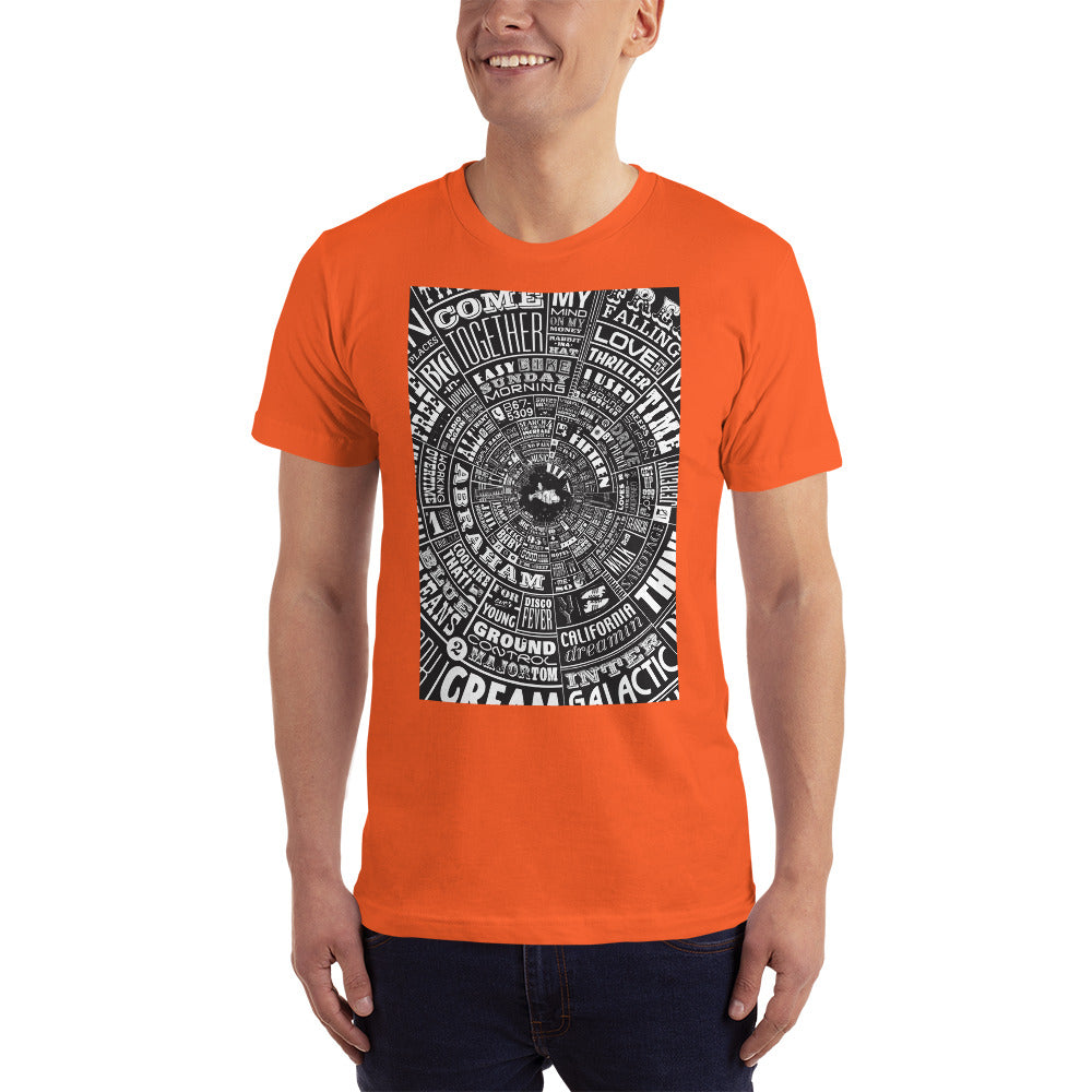 Musical type wheel - Men's T-Shirt