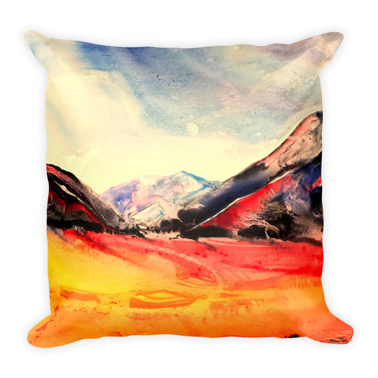 Water Color Landscape - Square Pillow