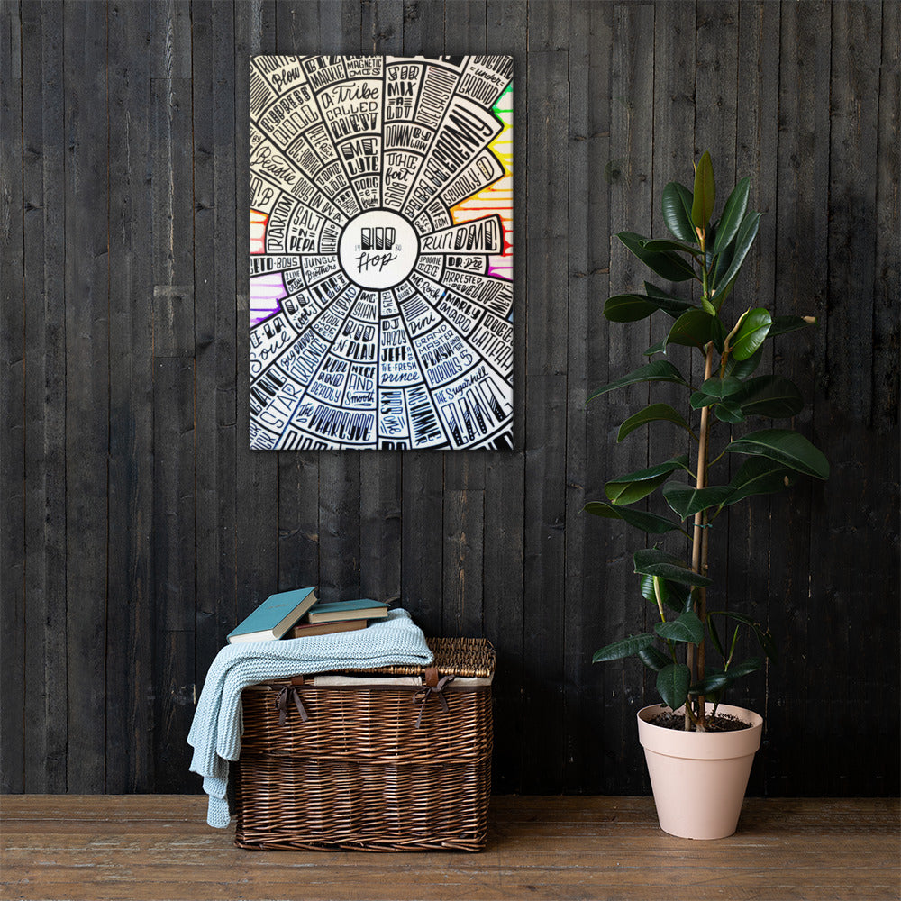 Hip-hop - type design - Canvas