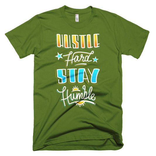 Men's t-shirt -- Hustle Hard Stay Humble