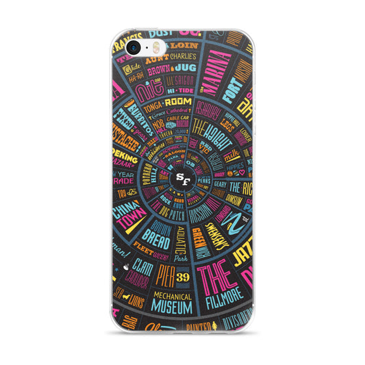 San Francisco Type Wheel - iPhone Case