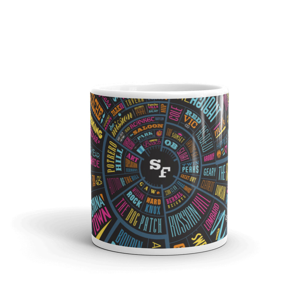 San Francisco Type Wheel Mug