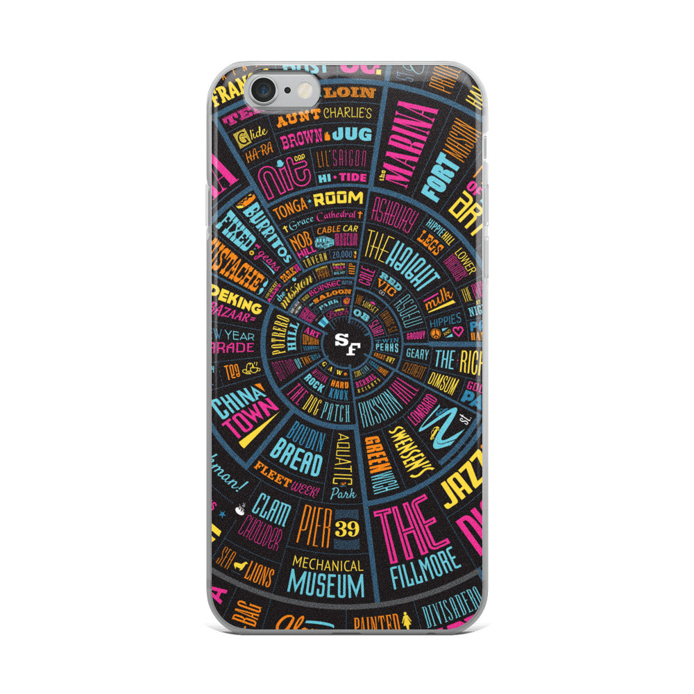 San Francisco Type Wheel - iPhone Case
