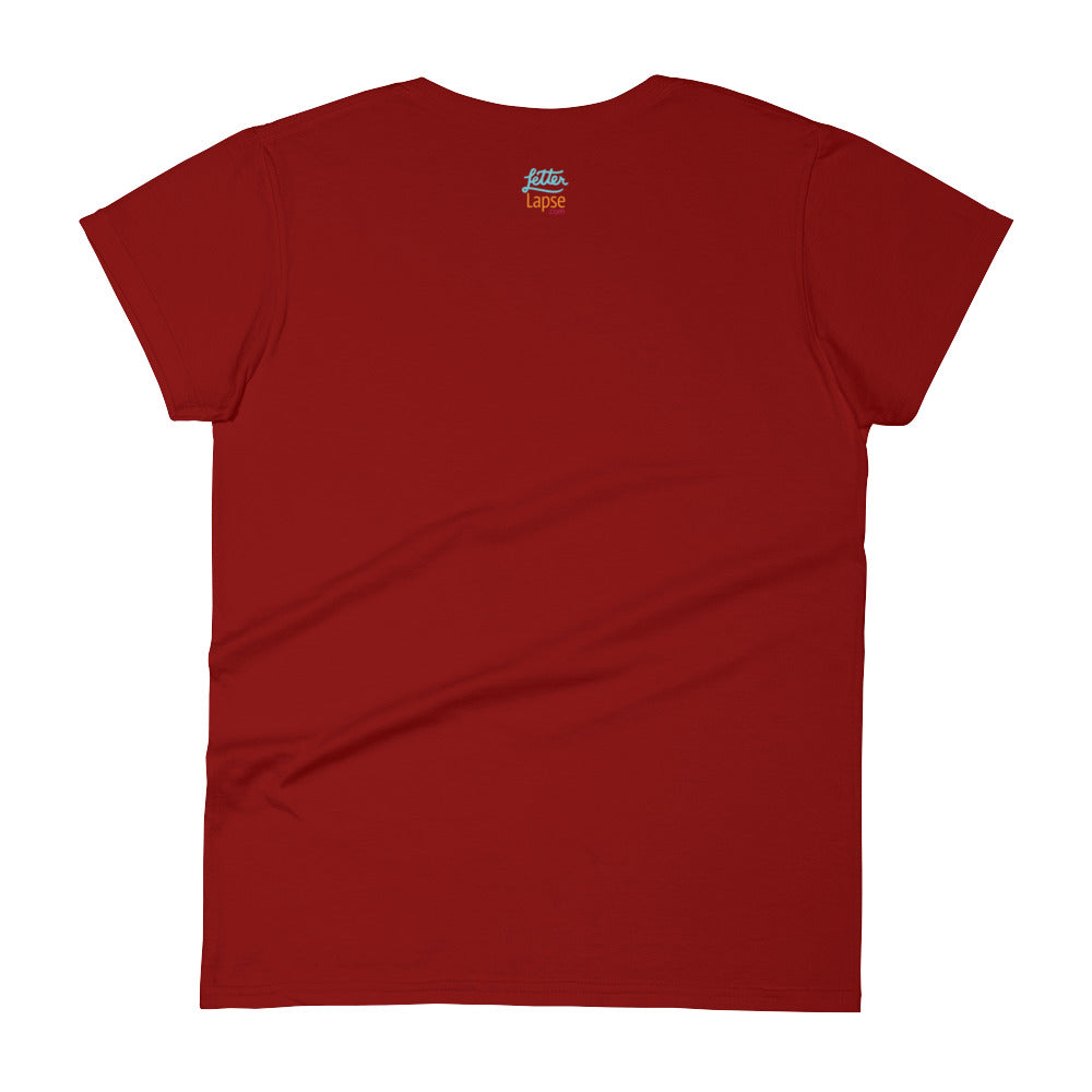 Women's short sleeve t-shirt - SF type wheel design