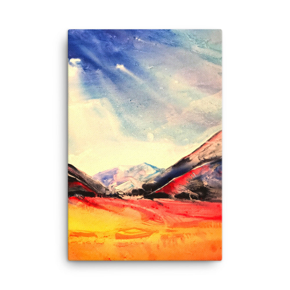 Water Color Landscape Canvas