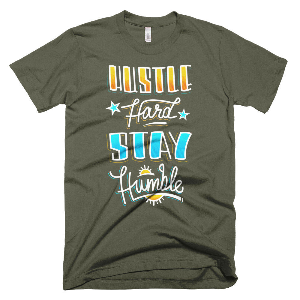 Men's t-shirt -- Hustle Hard Stay Humble