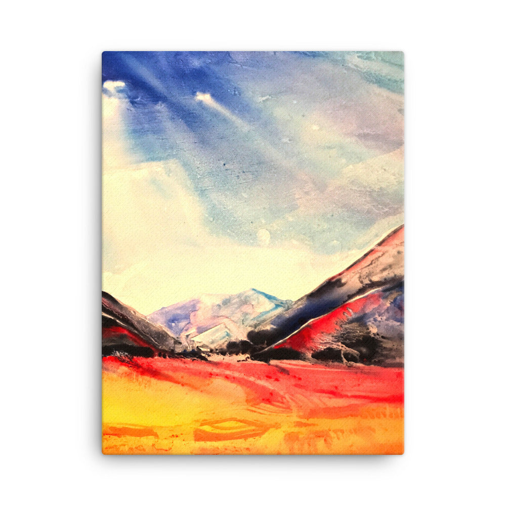 Water Color Landscape Canvas