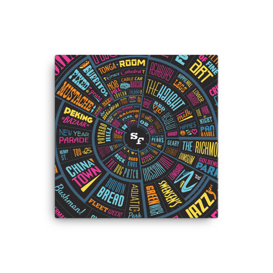 San Francisco Type wheel Canvas