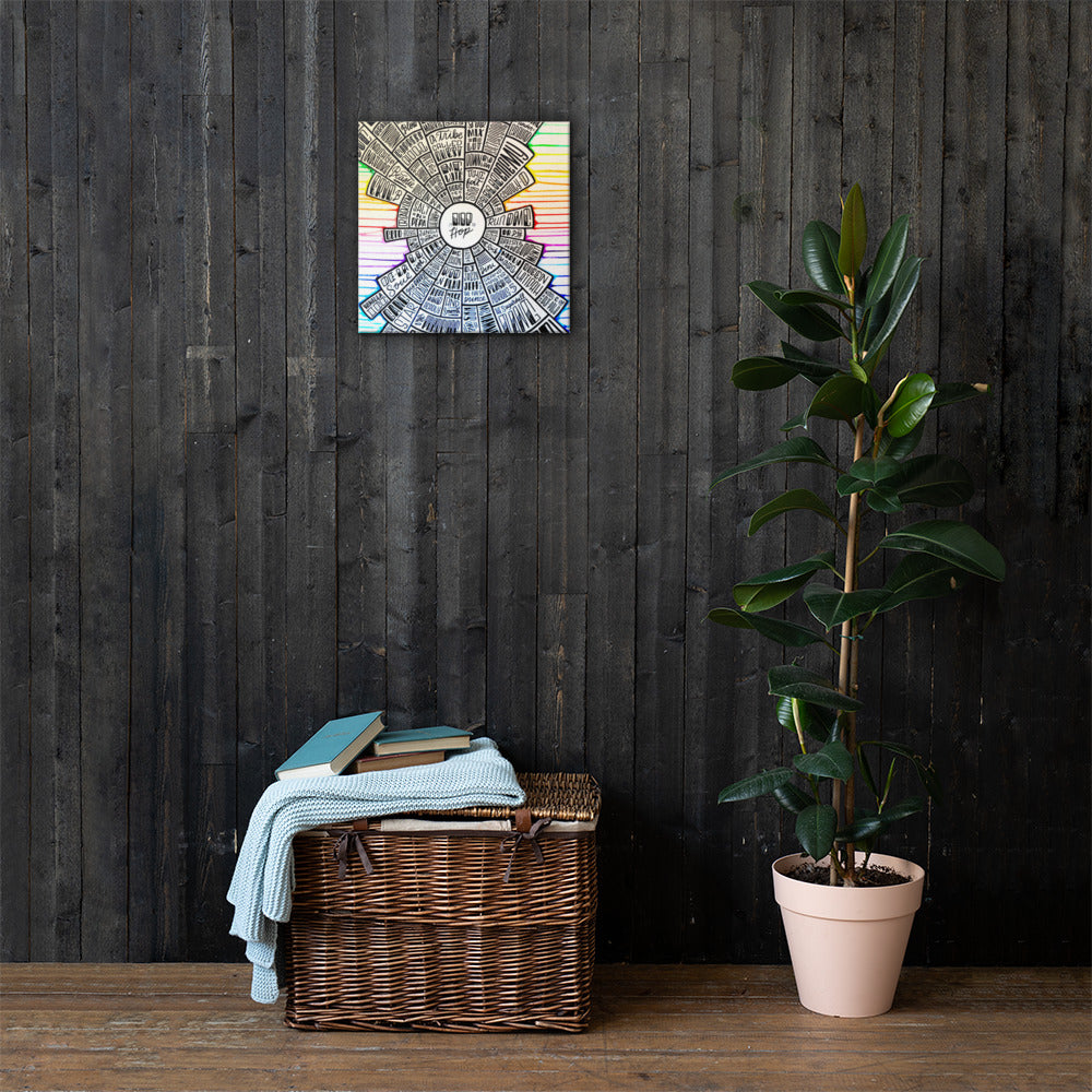 Hip-hop - type design - Canvas
