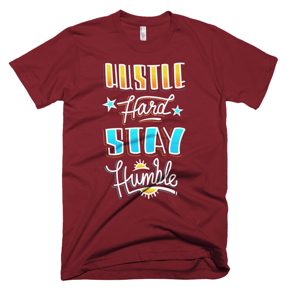 Men's t-shirt -- Hustle Hard Stay Humble