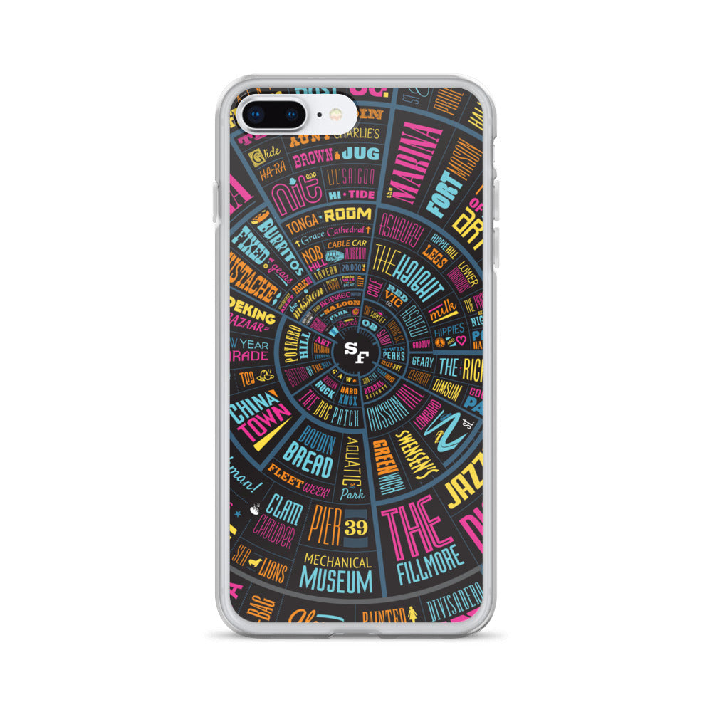 San Francisco Type Wheel - iPhone Case