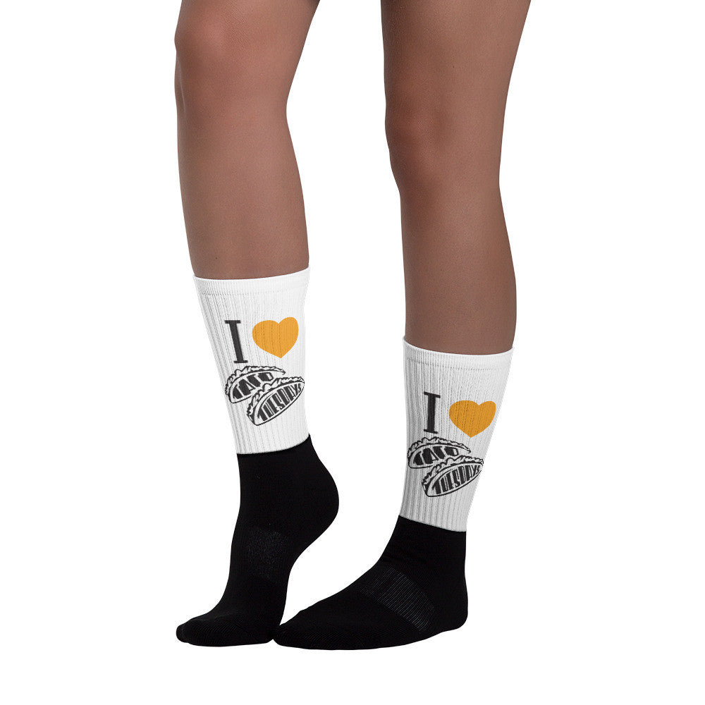 Black foot socks -- I loVe Taco Tuesdays