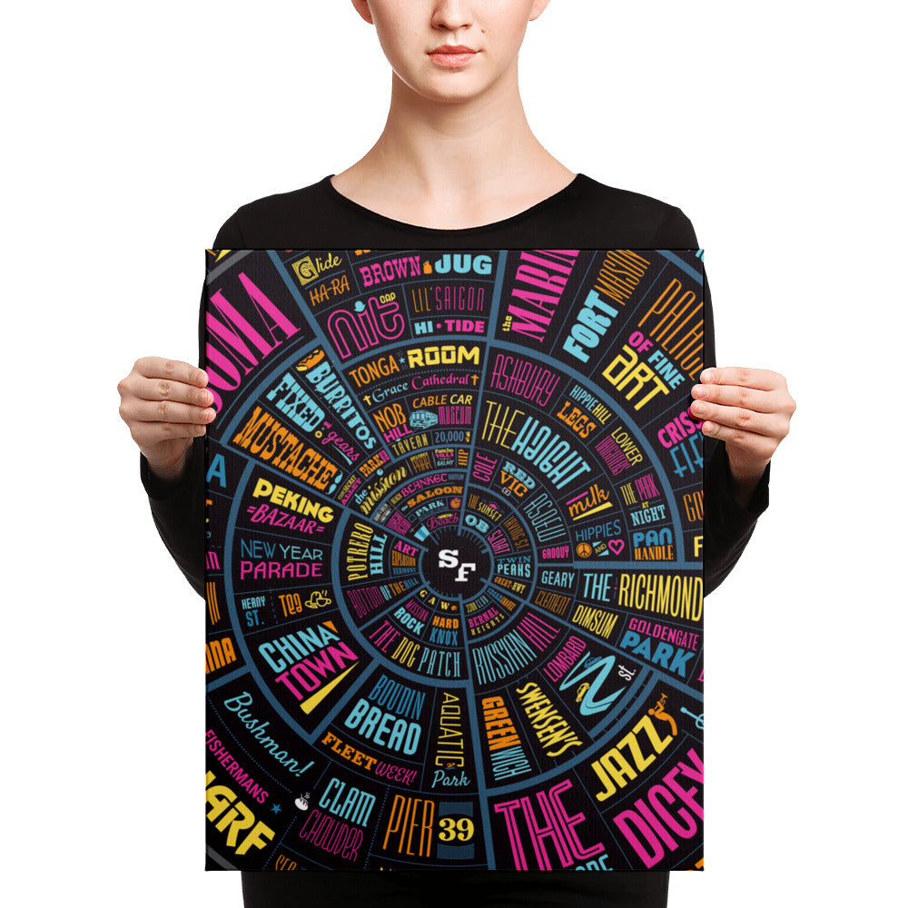 San Francisco Type wheel Canvas