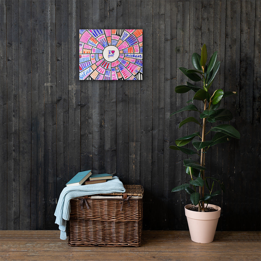 i love food - Canvas Print
