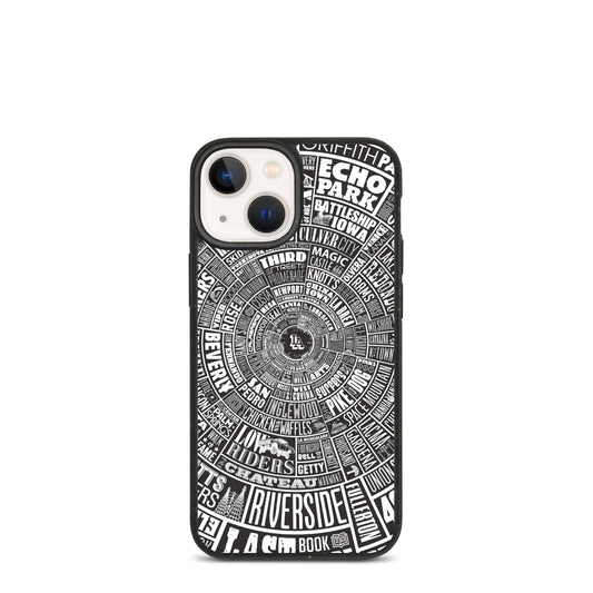 Los Angeles Type Wheel - Iphone Case - Black Bkg